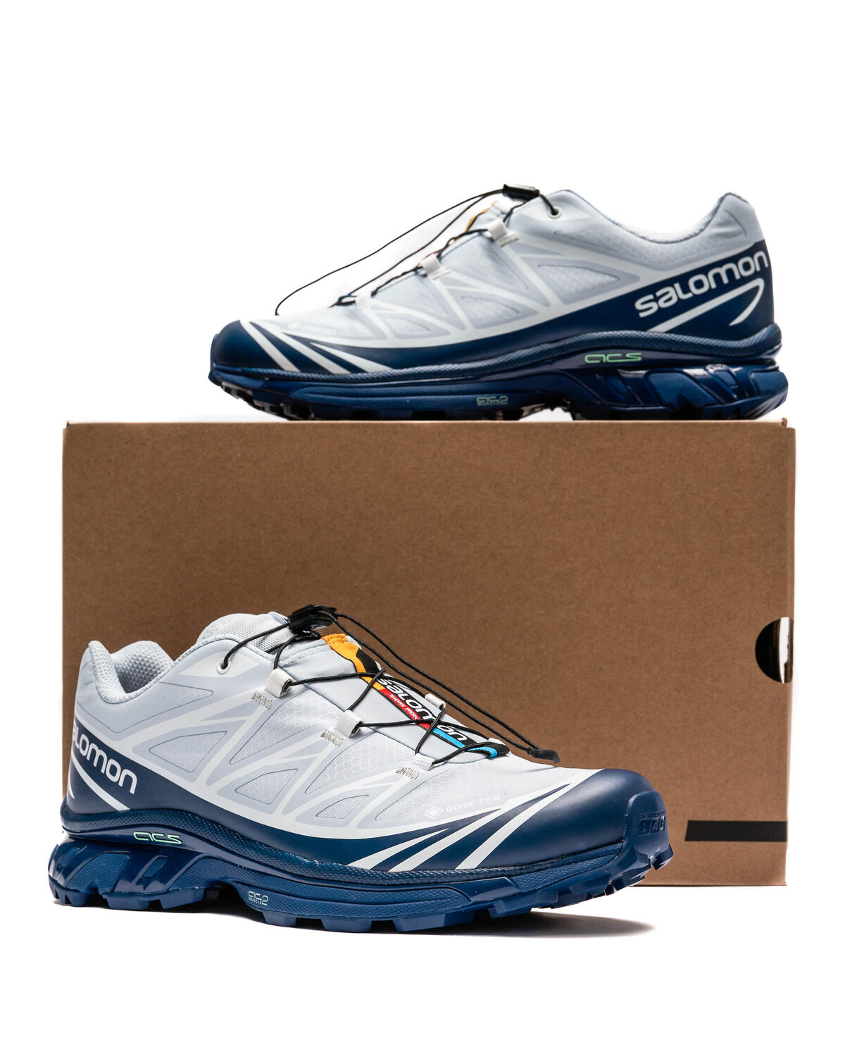 Salomon XT-6 GTX "Gore-Tex" Blue Print/Heather/White - Image 17
