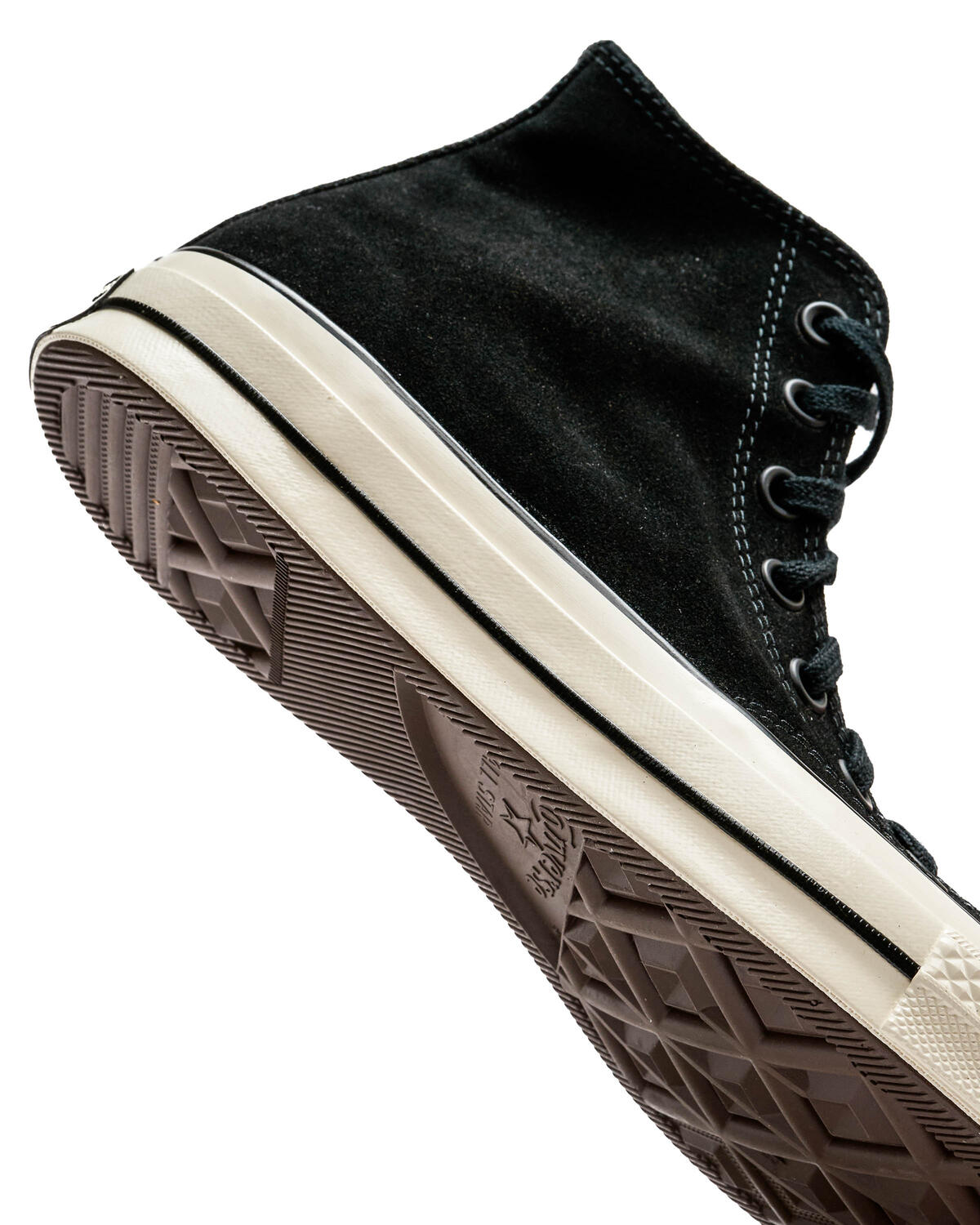 Converse Chuck 70 Hi Suede Black / Egret - Ancestral Blue - Image 7