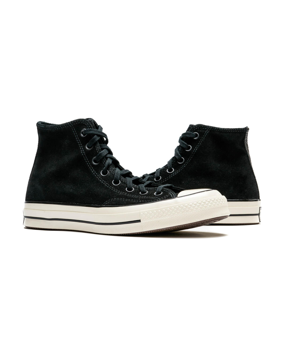 Converse Chuck 70 Hi Suede Black / Egret - Ancestral Blue - Image 5