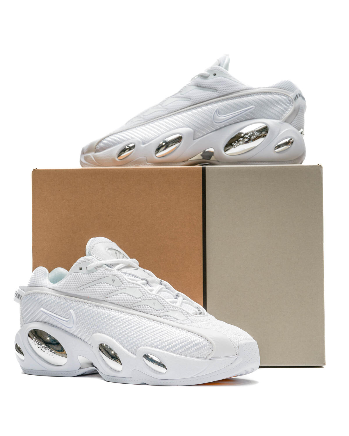 Nike NOCTA Glide White / Chrome / University Gold - Image 6