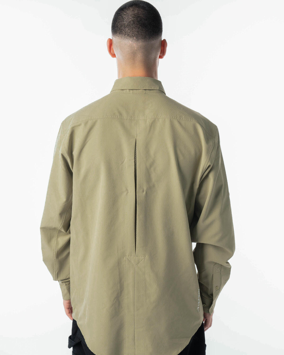 Nike ACG UV Devastation Trail Shirt Neutral Olive / Summit White - Image 4