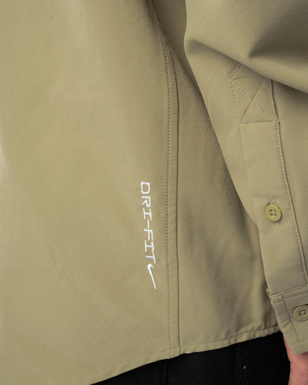 Nike ACG UV Devastation Trail Shirt Neutral Olive / Summit White - Image 9