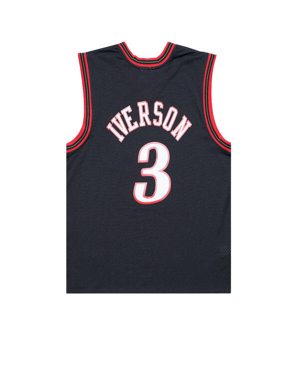 Mitchell & Ness NBA SWINGMAN JERSEY 2.0 - Philadelphia 76ERS 'A. IVERSON  #3', SMJYGS18201-P76BLCK00AIV