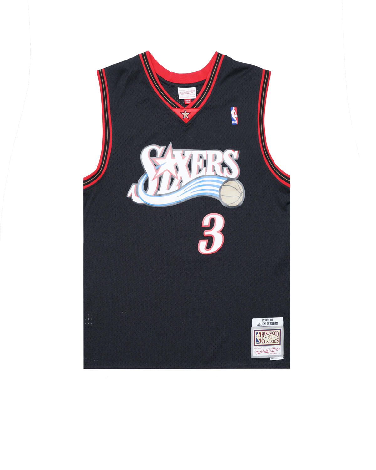 Mitchell & Ness NBA Swingman Jersey Allen Iverson #3 Philadelphia 76ers 'Black' - Image 8