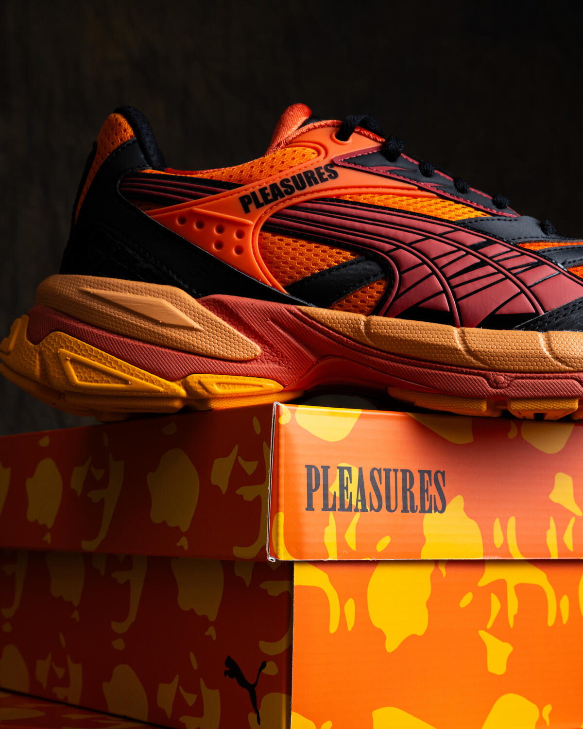 Puma x Pleasures Velophasis Layers - Cayenne Pepper/Astro Red - Image 24