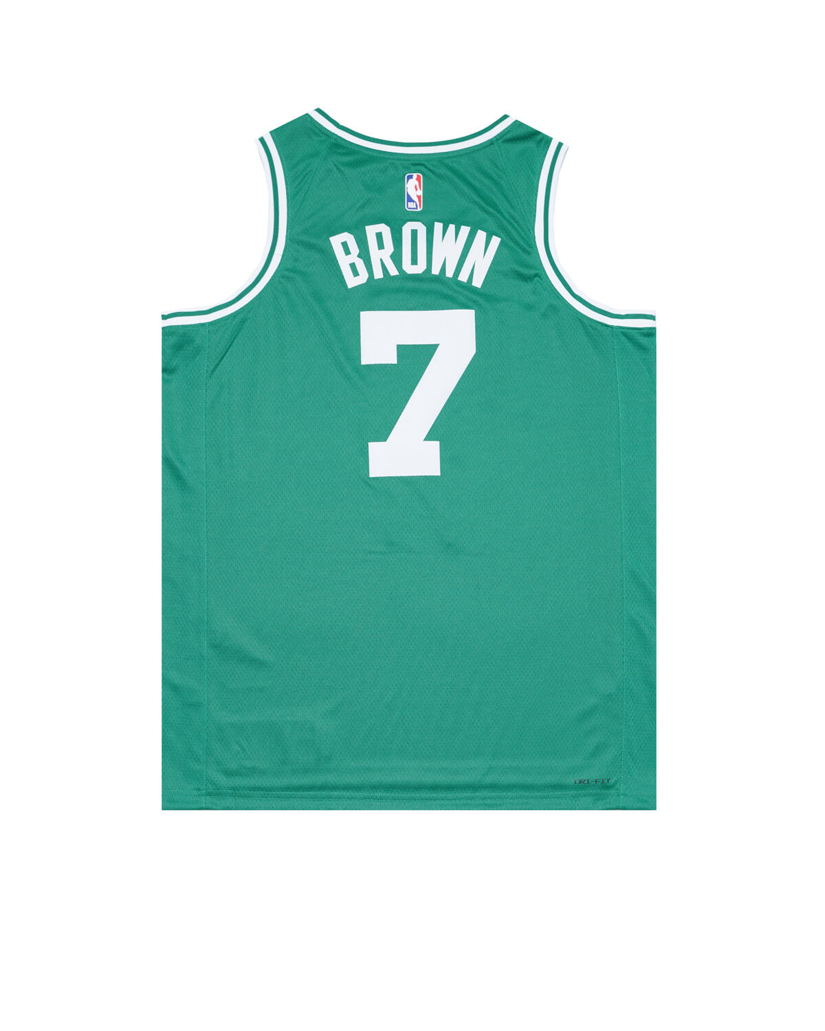 Men's Nike Boston Celtics No7 Jaylen Brown Green NBA Authentic Icon Edition Jersey