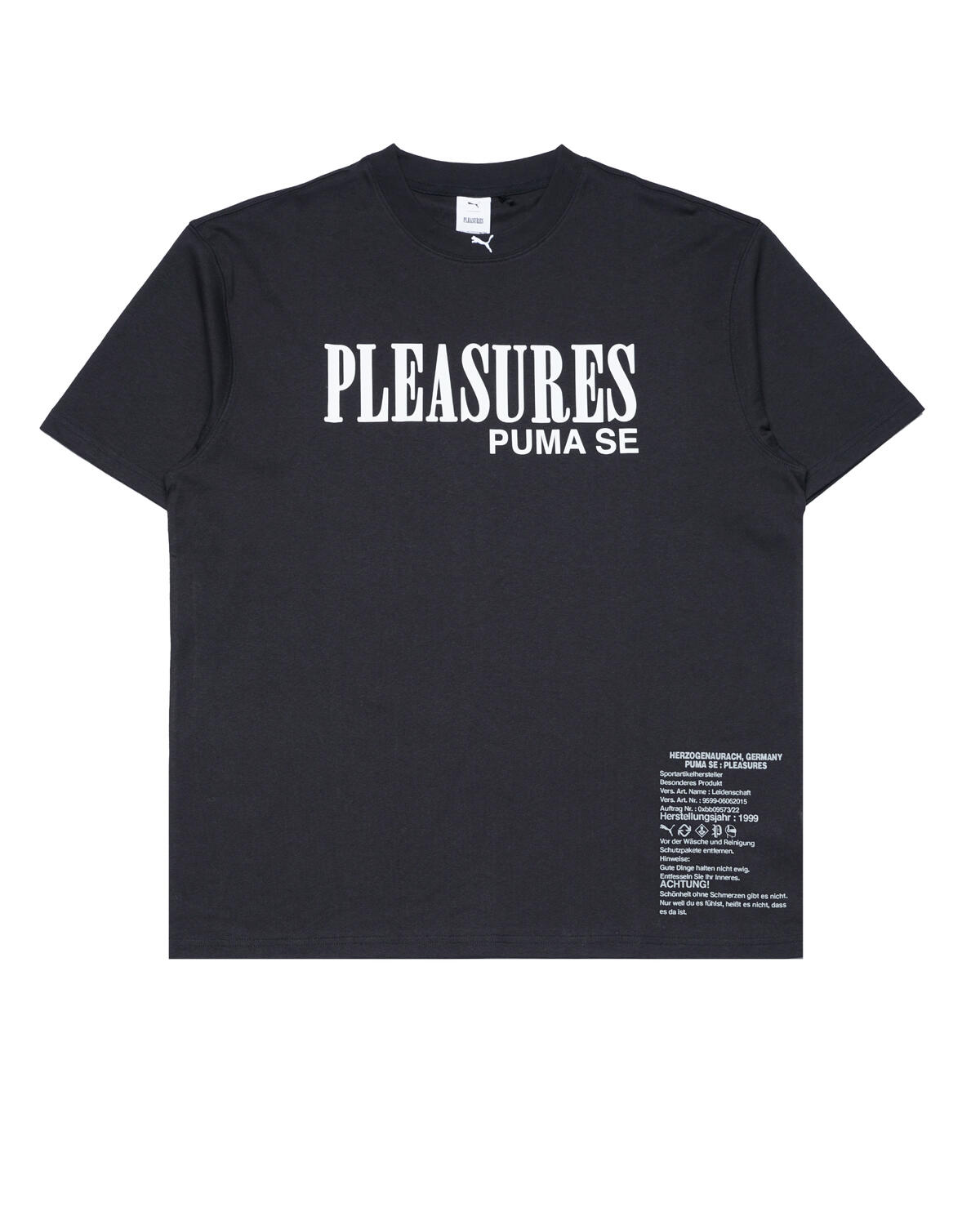 Puma x Pleasures Typo Tee in Black - Image 6