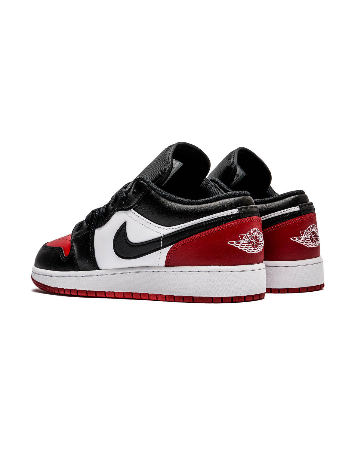 Air Jordan 1 Low White / Black / Varsity Red (GS) - Image 25