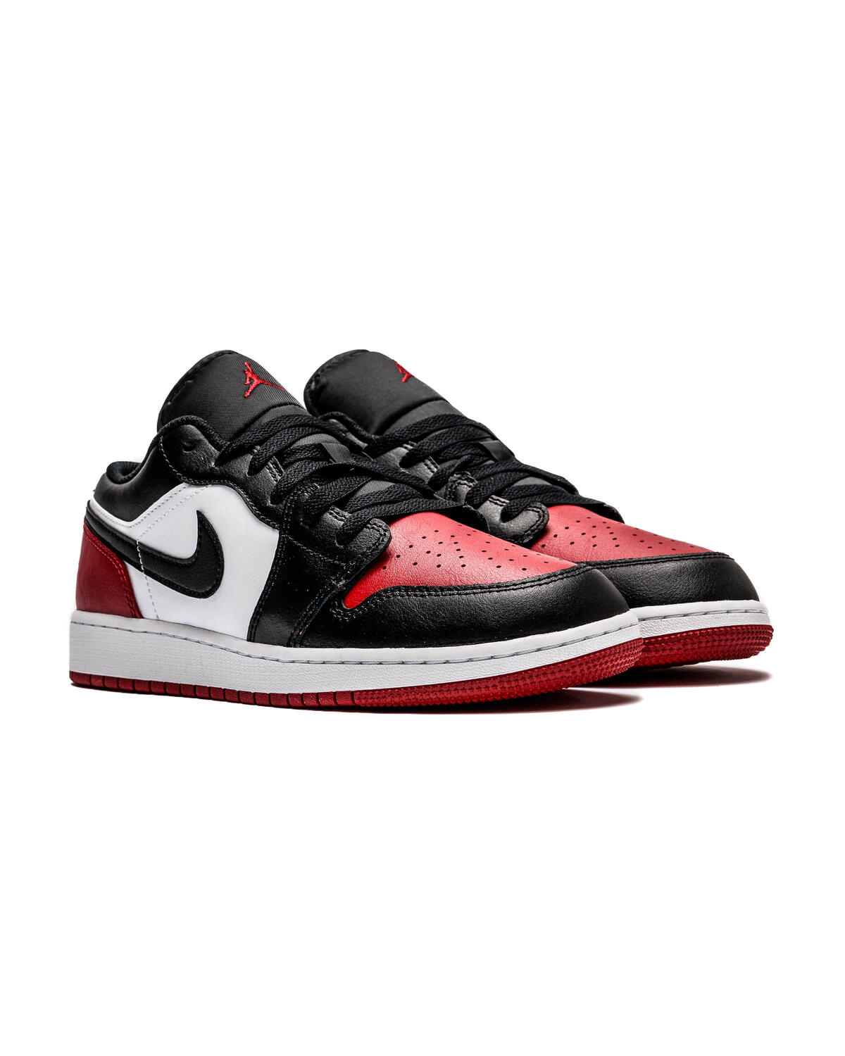 Air Jordan 1 Low White / Black / Varsity Red (GS) - Image 24