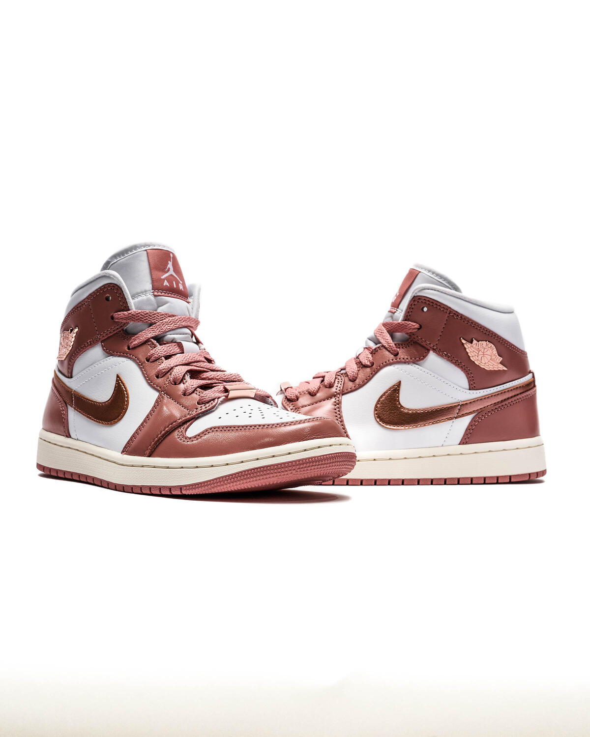 Air Jordan 1 Mid Red Stardust/Metallic Copper (Women's) - Image 19