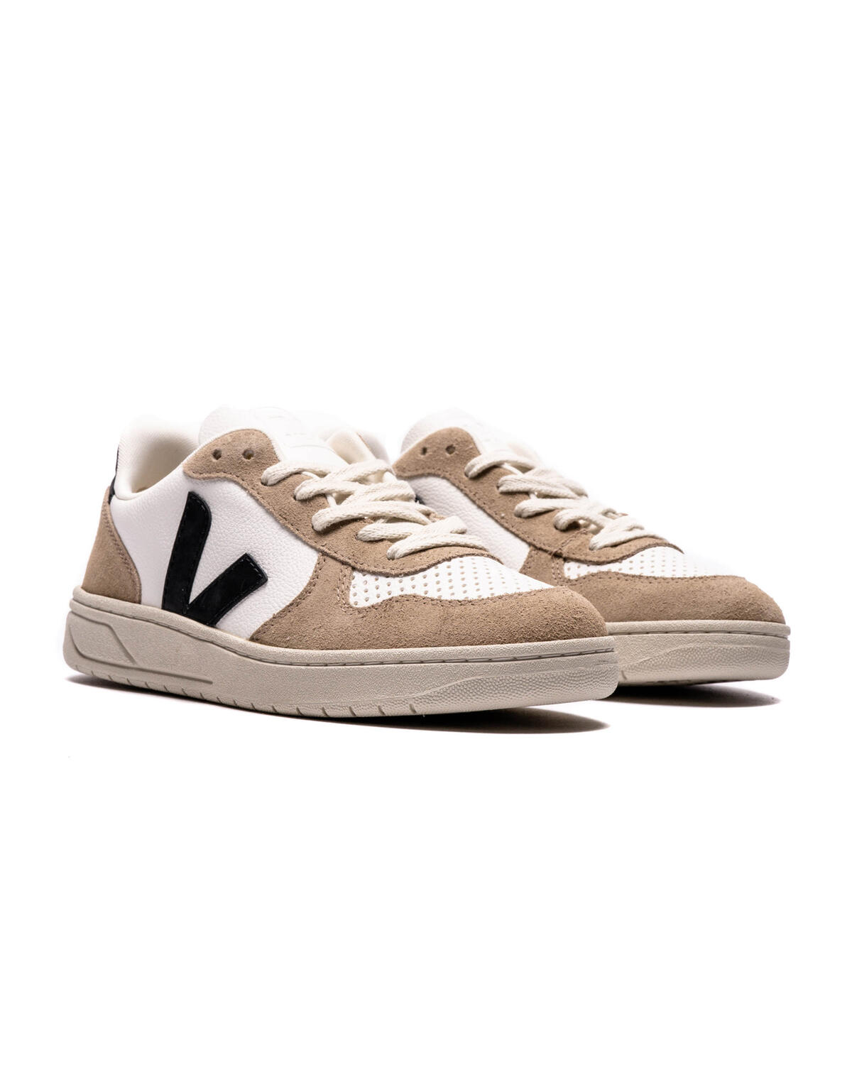 Veja V-10 Leather Extra White/Black Sahara - Image 12
