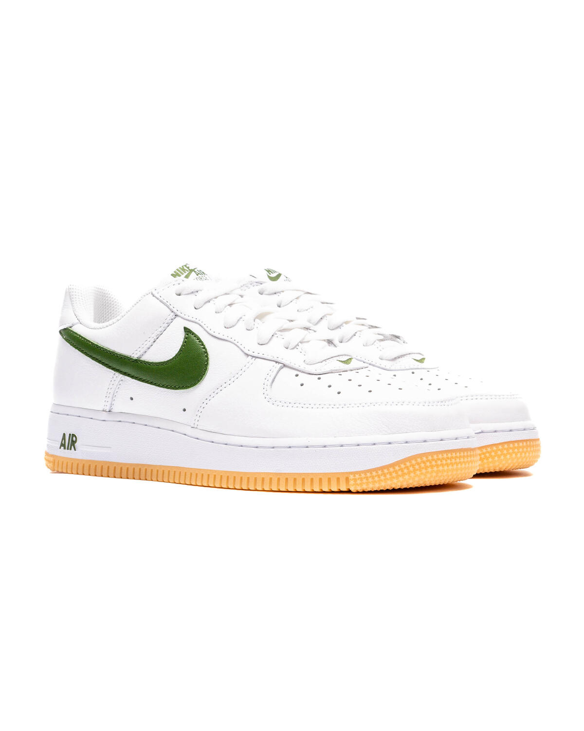 nike men air force 1 low retro qs white forest green gum yellow