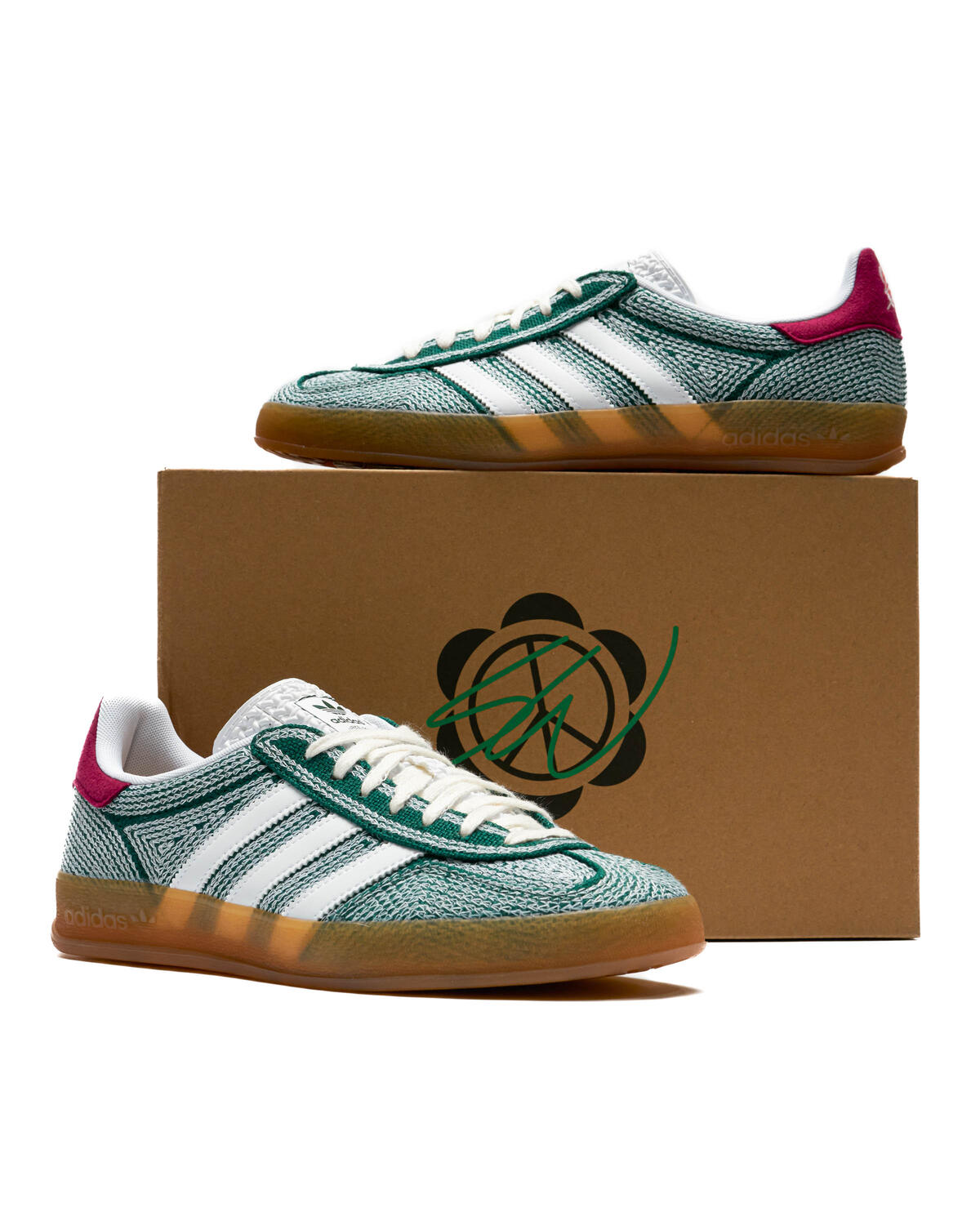Adidas x Sean Wotherspoon Gazelle Indoor 'Collegiate Green / Cloud White / Gum' - Image 6