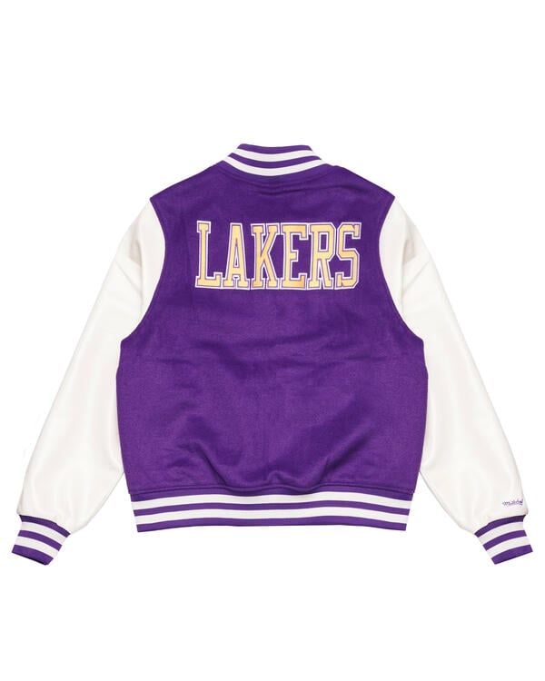 Personalized Kids Sweatshirt Varsity Jacket PURPLE/WHITE