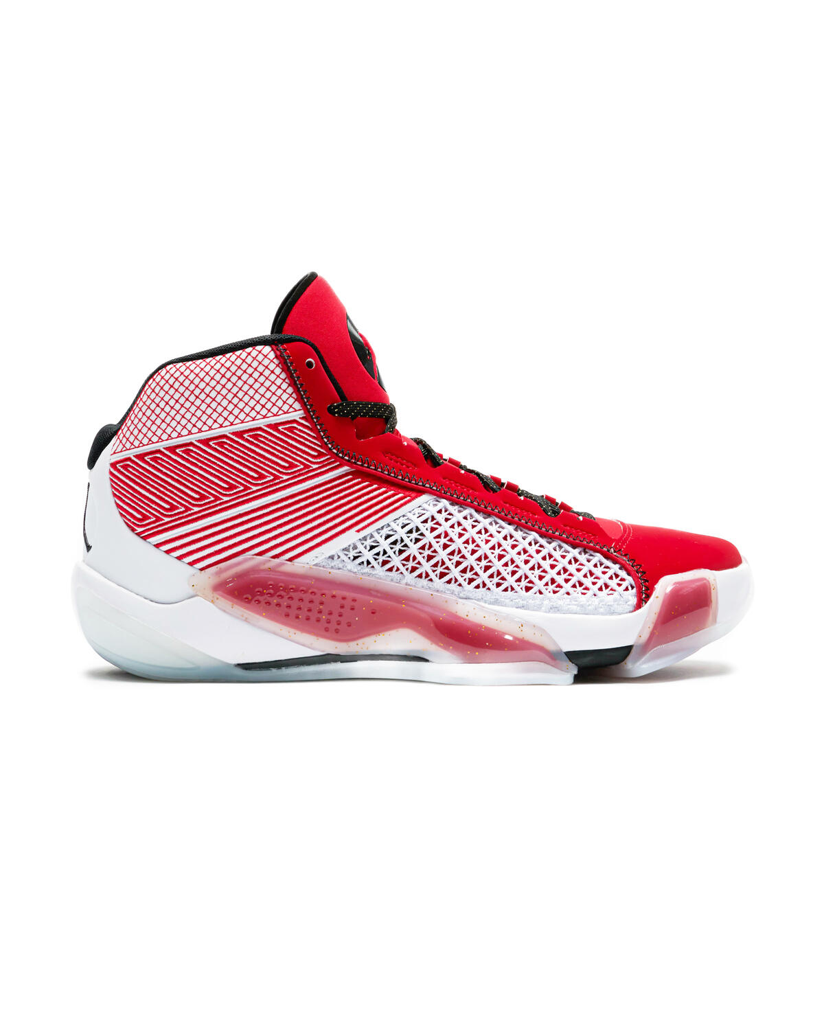 Air Jordan Xxxviii (White/Black-University Red-Metallic Gold) 11/7 - Image 2