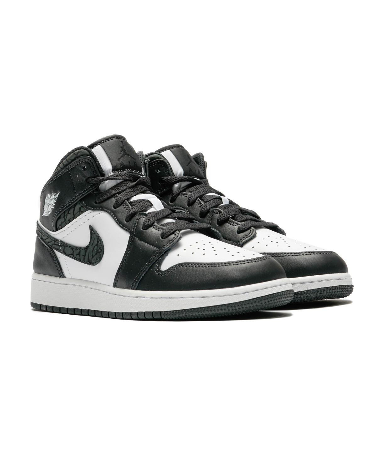 Air Jordan 1 Mid SE Grade School 'White/Black' - Image 3