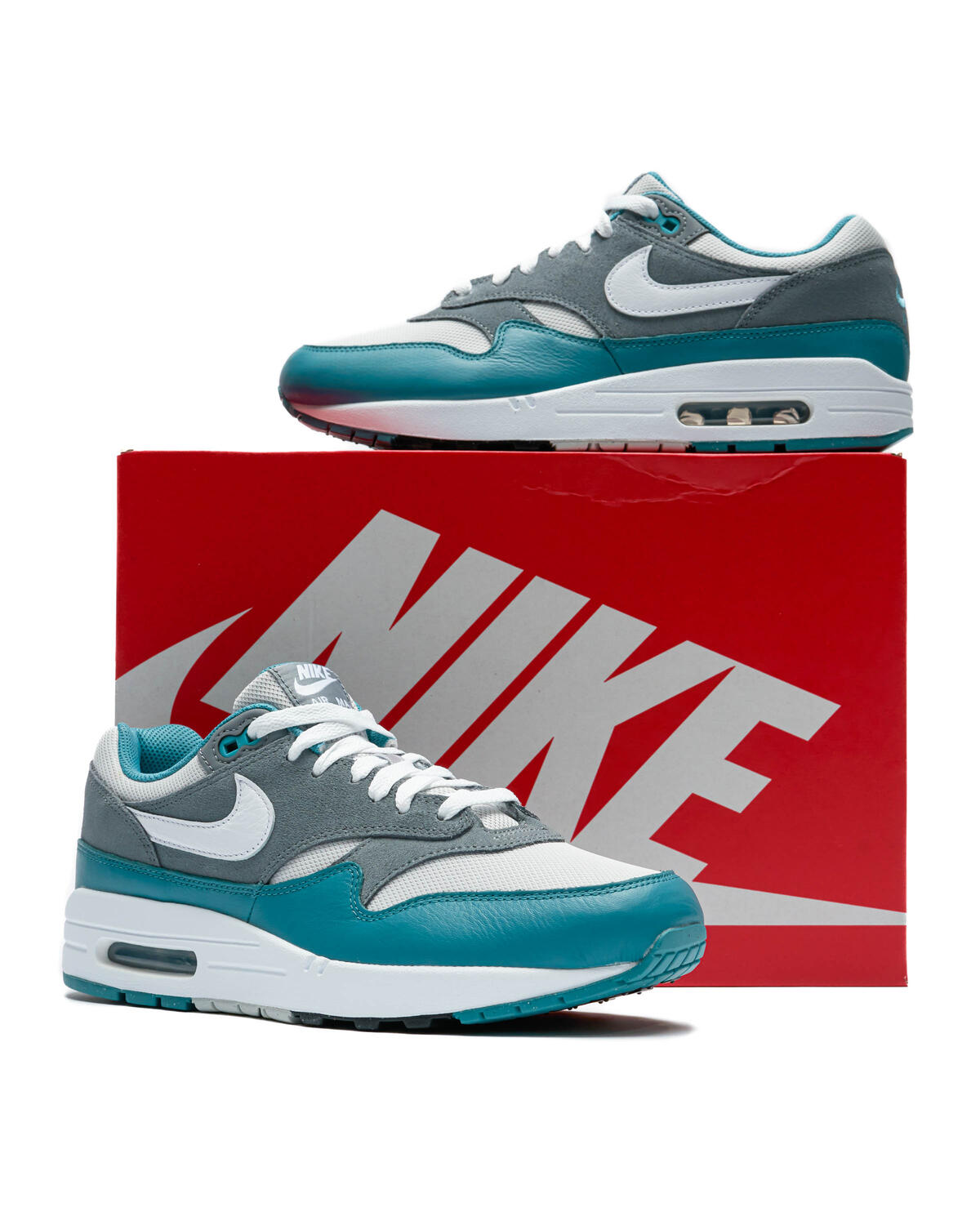 Nike Air Max 1 Photon Dust / White - Cool Grey - Noise Aqua - Image 19