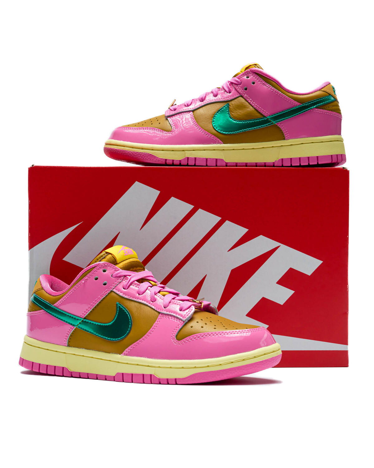 Nike Women's Dunk Low QS "Parris Goebel" Playful Pink/Multi Colour Bronzine - Image 6