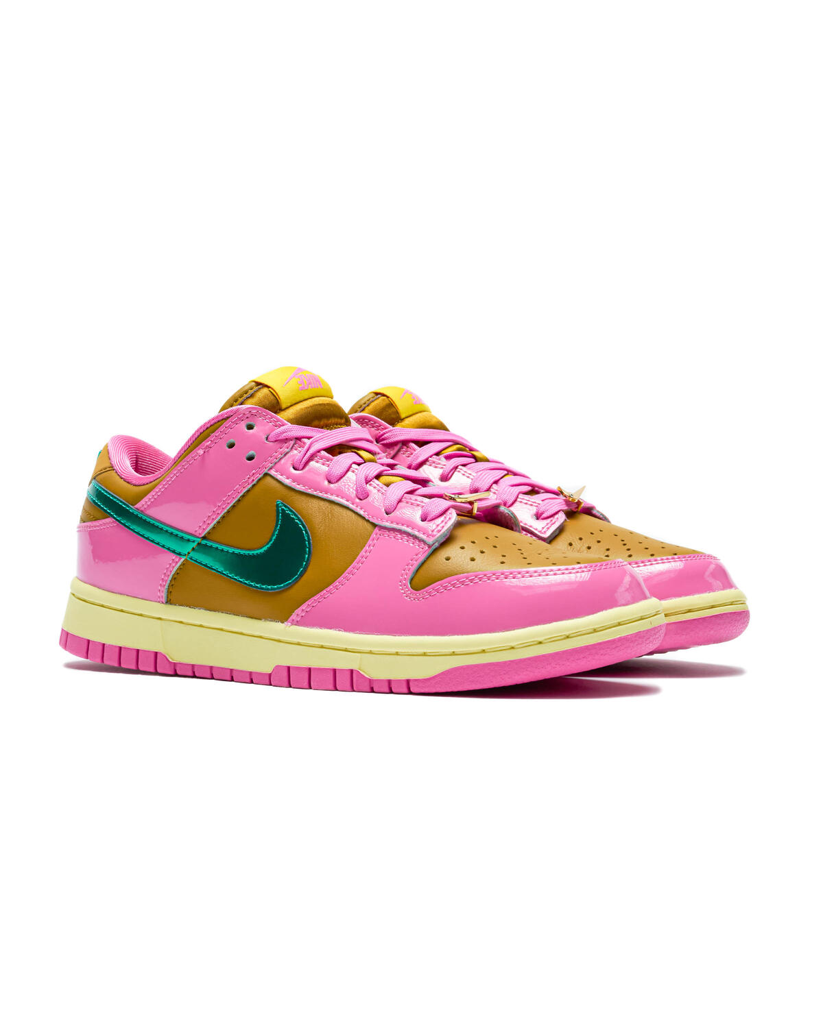 Nike Women's Dunk Low QS "Parris Goebel" Playful Pink/Multi Colour Bronzine - Image 3
