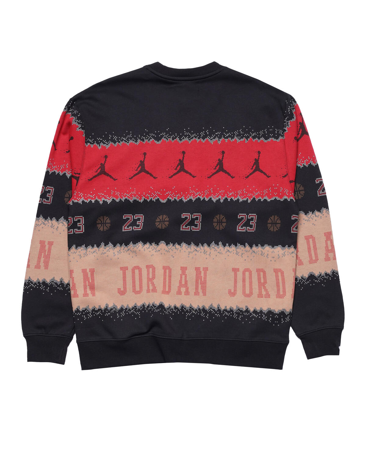 Jordan MJ Holiday Fleece Crew Big Kids Top 'Hemp' - Image 7