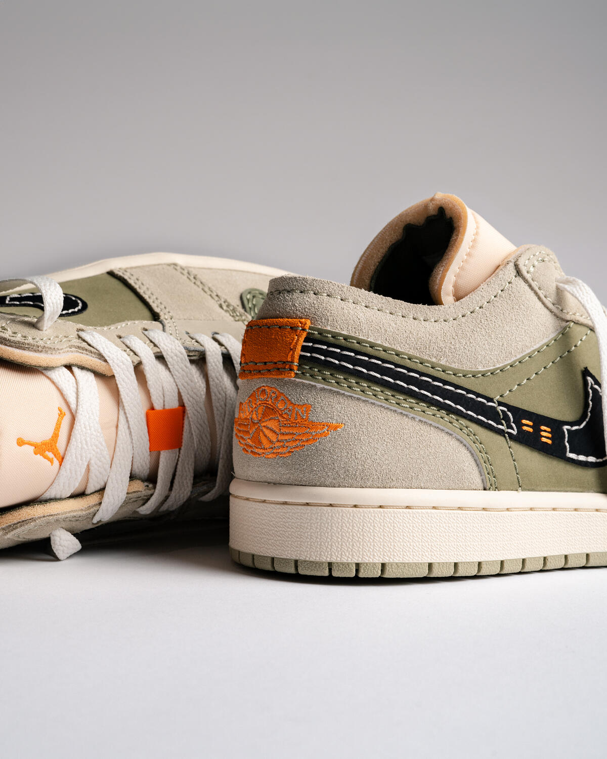 Air Jordan 1 Low SE Craft 'Sky J Light Olive/Black/Celadon' - Image 9