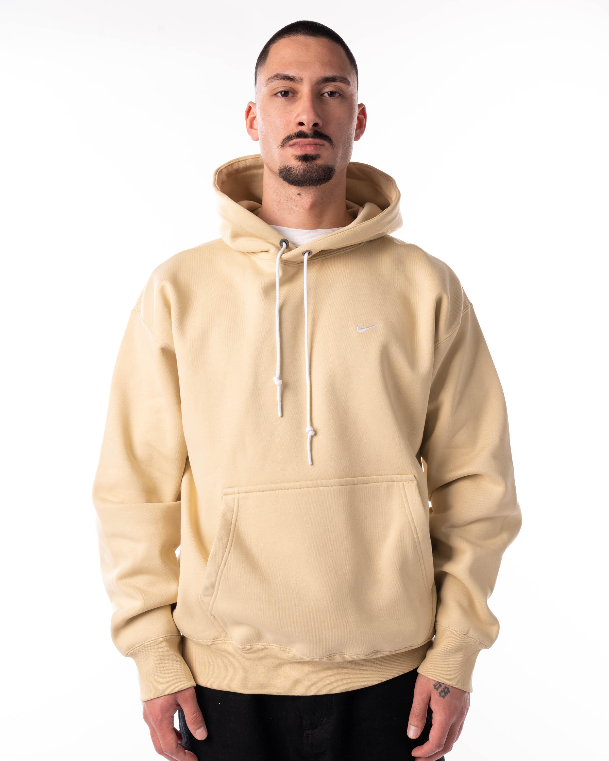 gold white nike hoodie