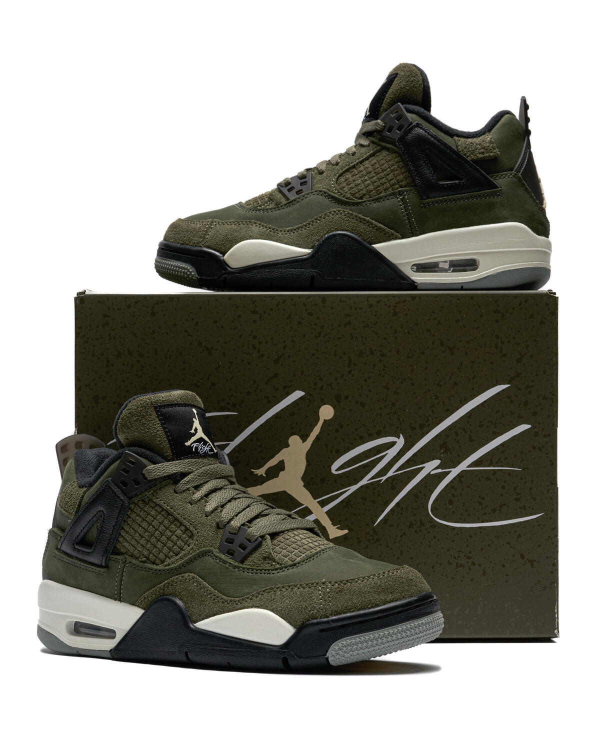 Air Jordan 4 Retro SE Craft 'Medium Olive/Pale Vanilla/Cargo Khaki' (GS) - Image 20
