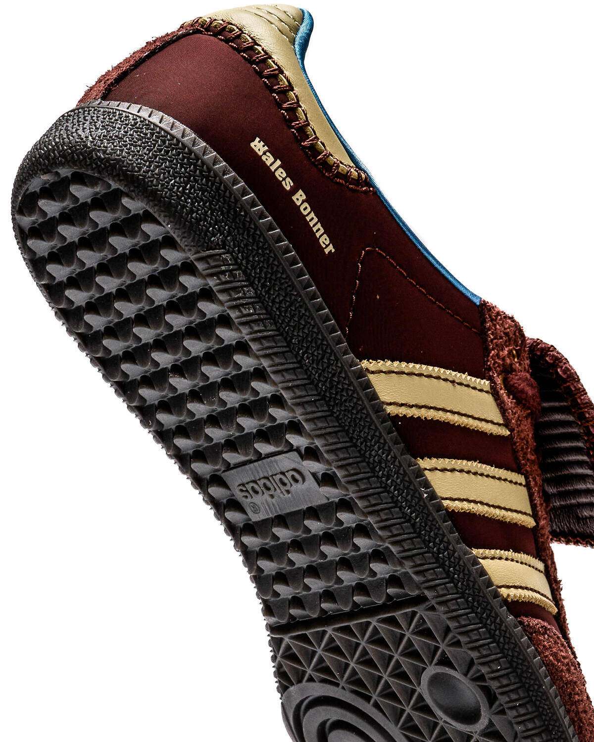 adidas x Wales Bonner Samba - Fox Brown / Sandy Beige / Lucky Blue - Image 21