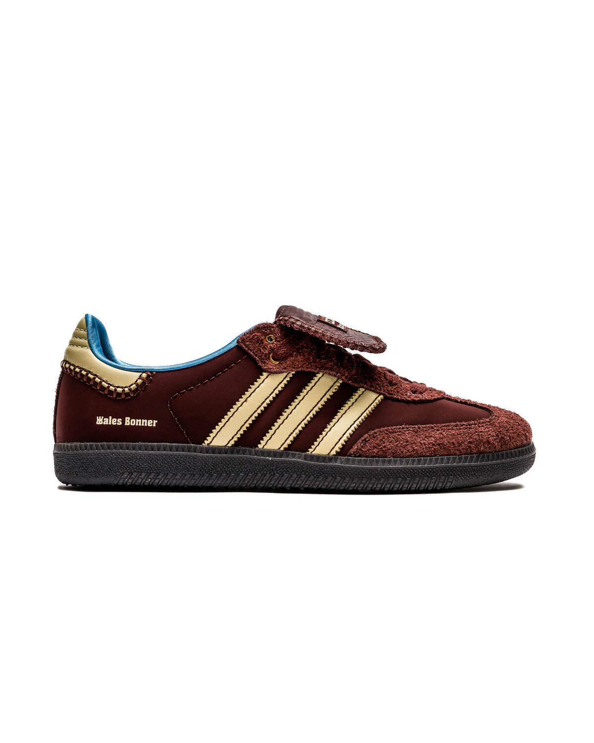 adidas x Wales Bonner Samba - Fox Brown / Sandy Beige / Lucky Blue - Image 16