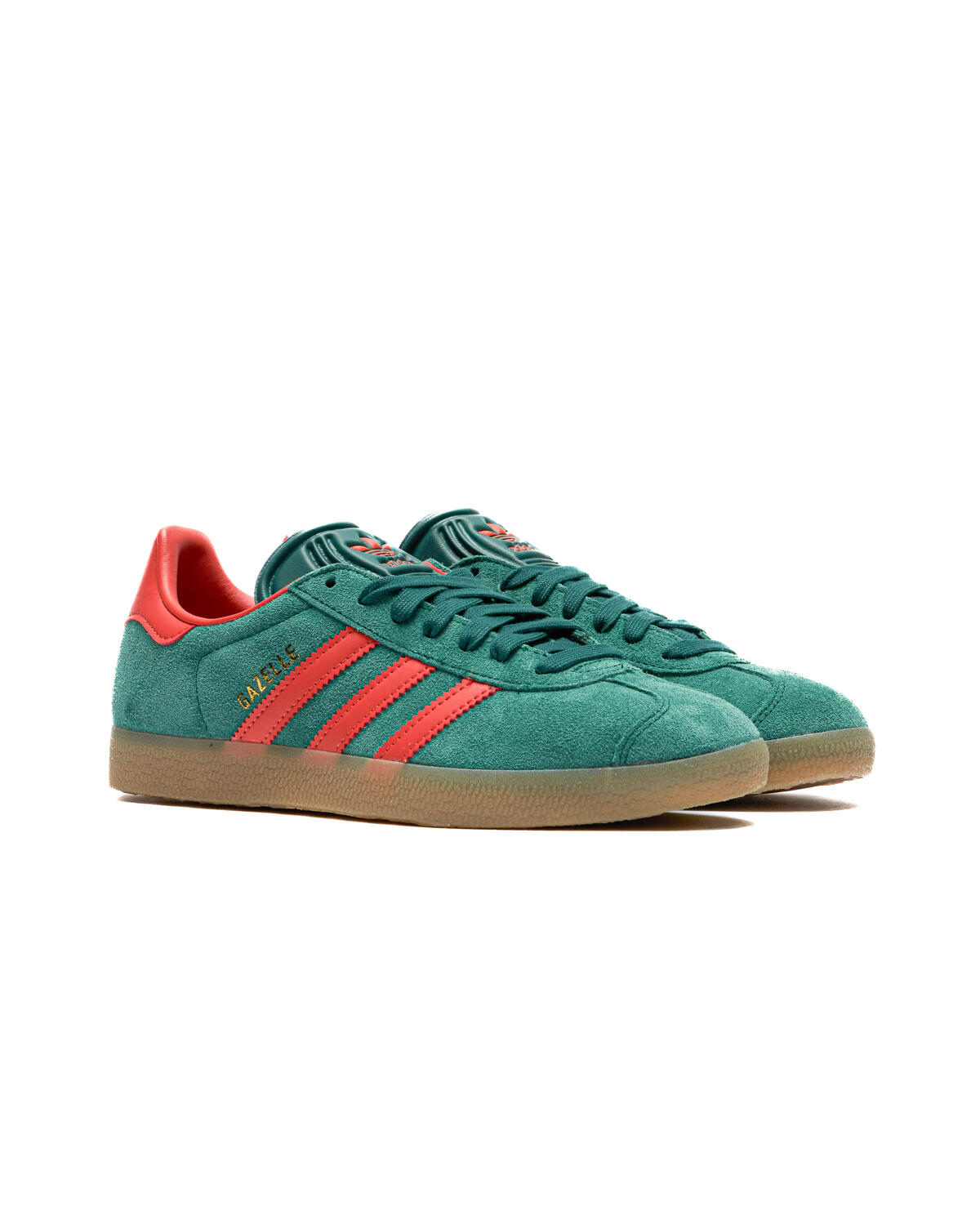 Adidas Gazelle Collegiate Green / Preloved Red / Gum - Image 13