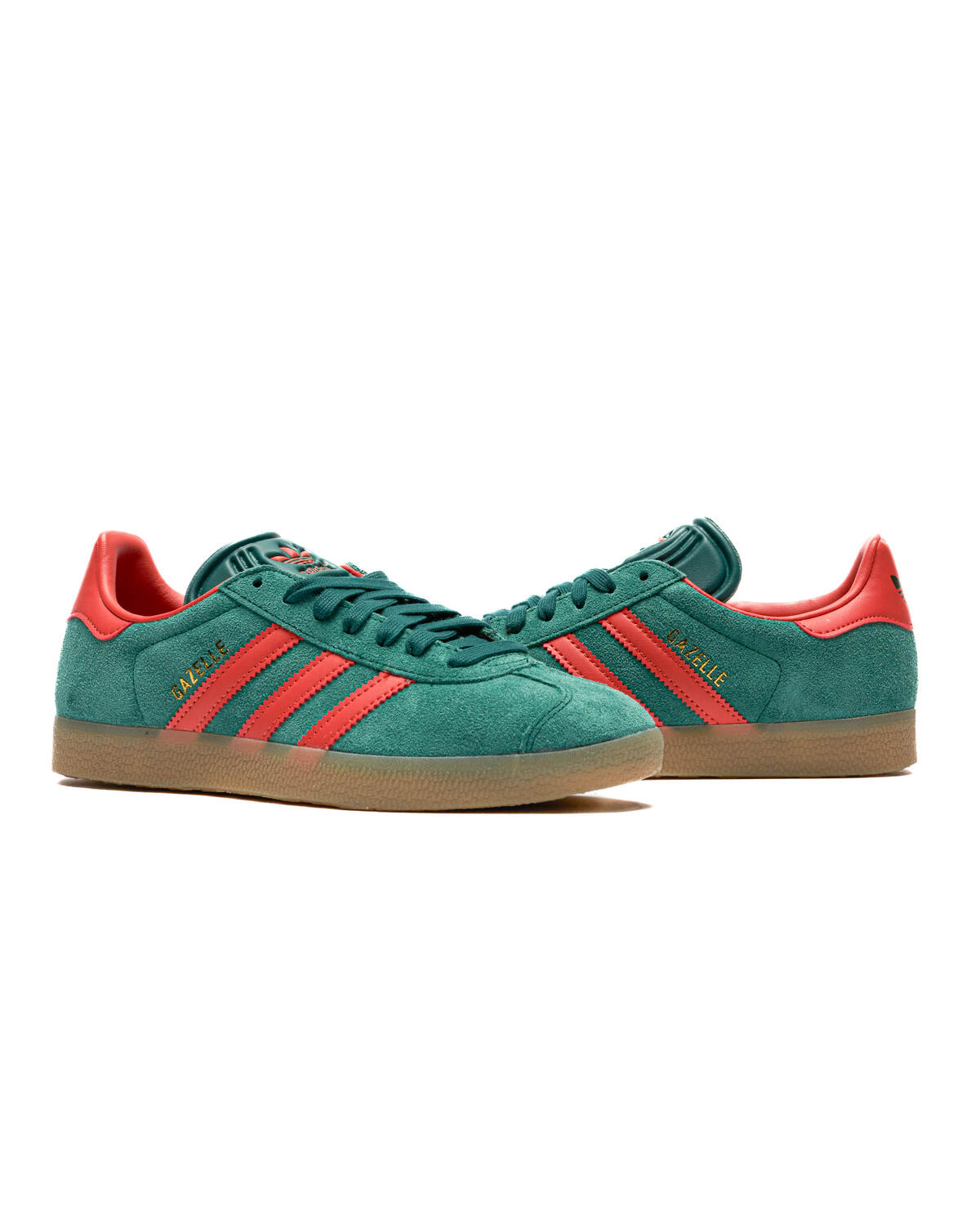 Adidas Gazelle Collegiate Green / Preloved Red / Gum - Image 15