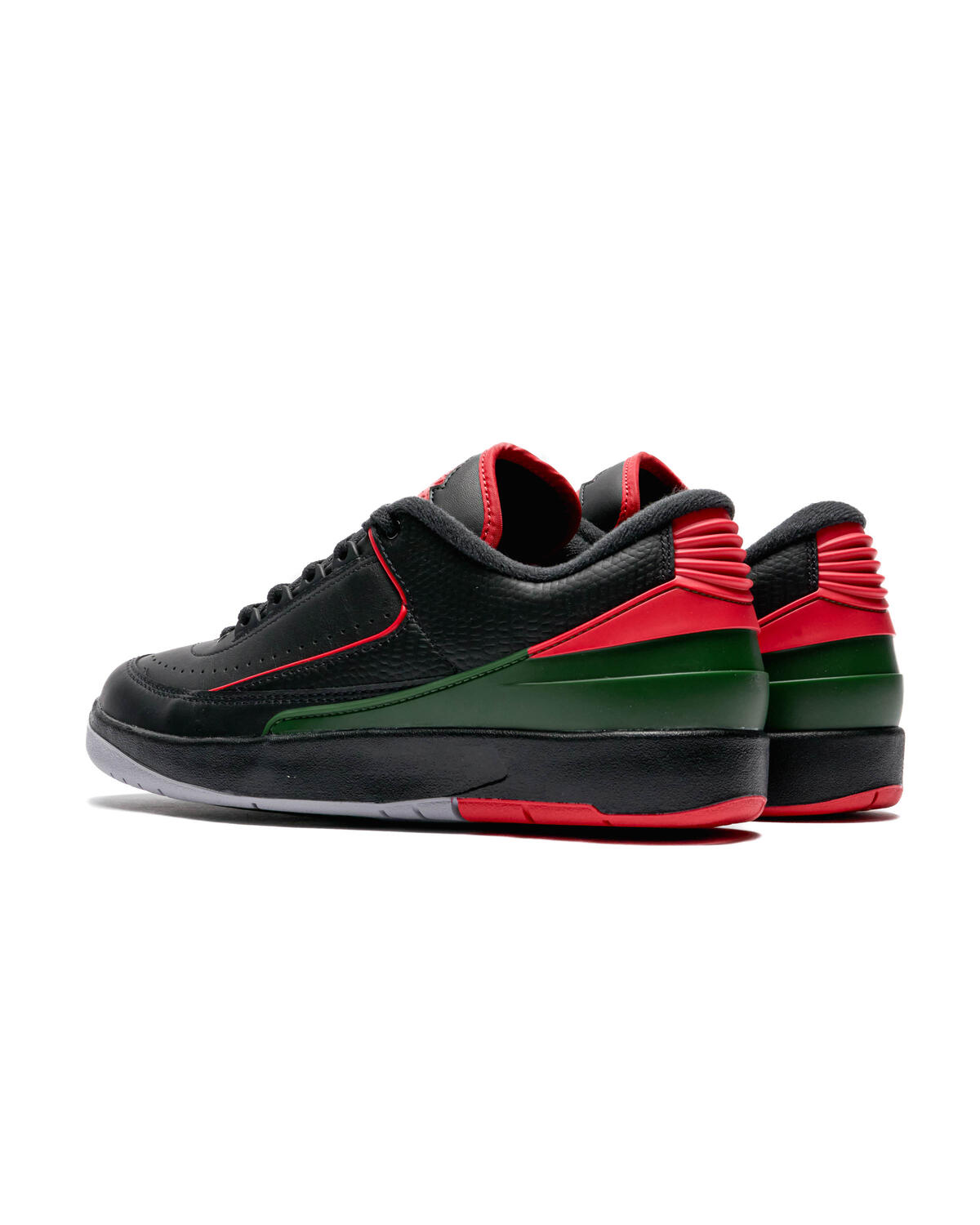 Air Jordan 2 Retro Low 'Christmas' - Black/Fire Red/Cement Grey - Image 33
