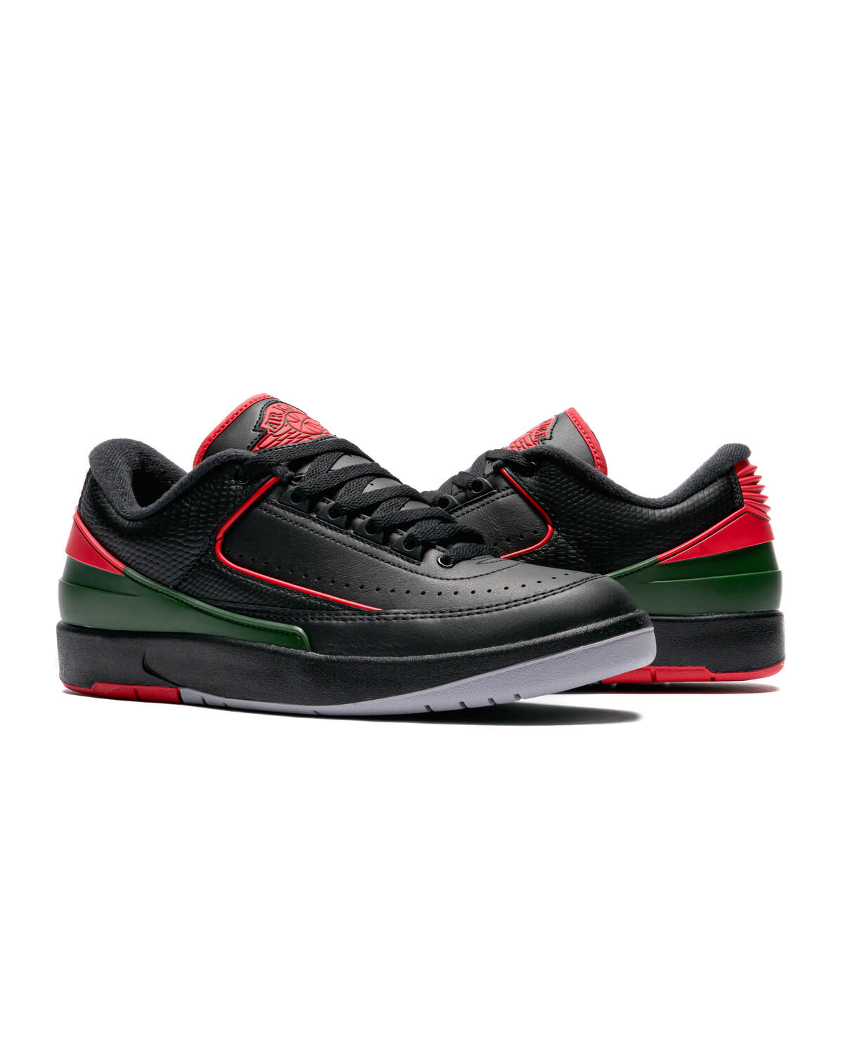 Air Jordan 2 Retro Low 'Christmas' - Black/Fire Red/Cement Grey - Image 34
