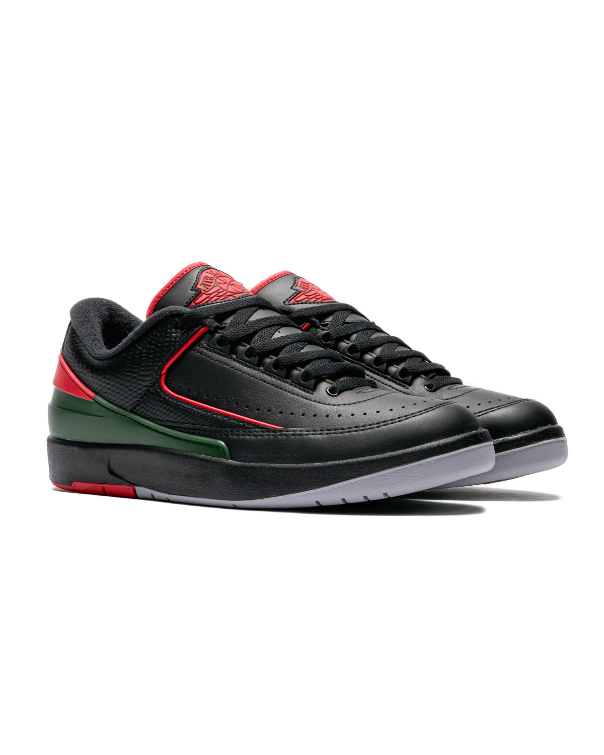 Air Jordan 2 Retro Low 'Christmas' - Black/Fire Red/Cement Grey - Image 32