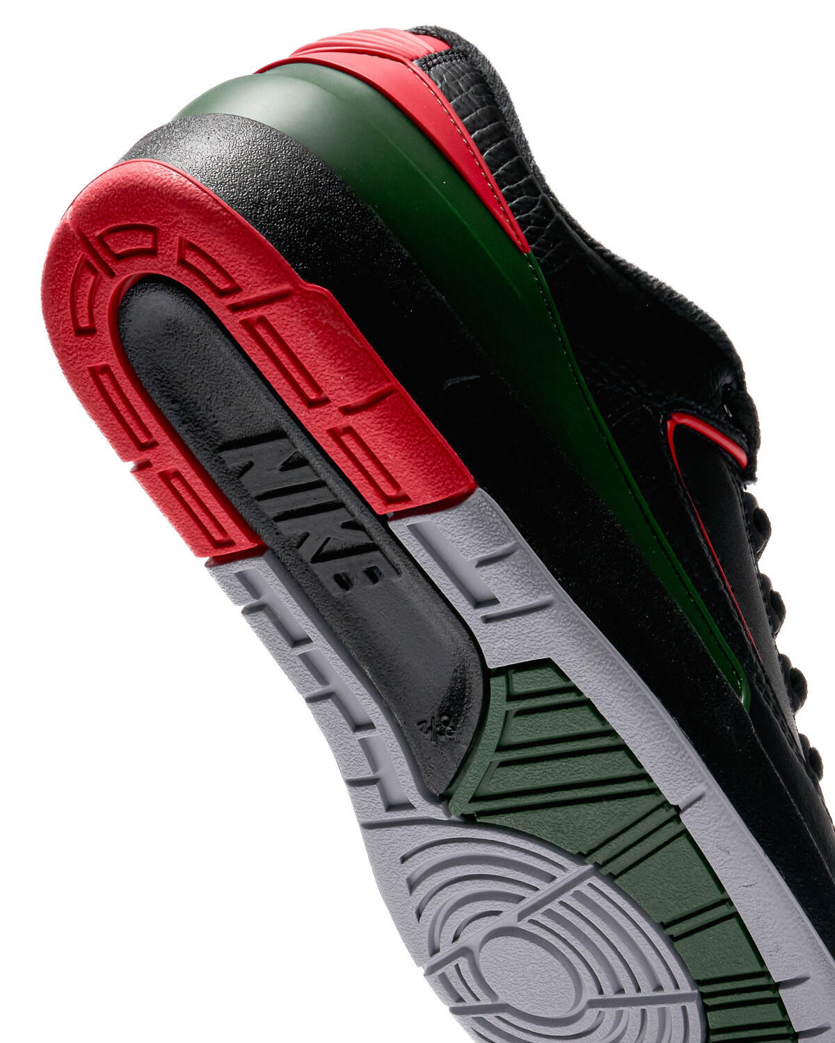 Air Jordan 2 Retro Low 'Christmas' - Black/Fire Red/Cement Grey - Image 36