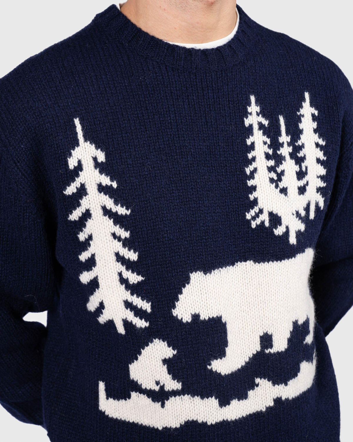 Beams+ Crew Neck Intarsia 3G - Image 5