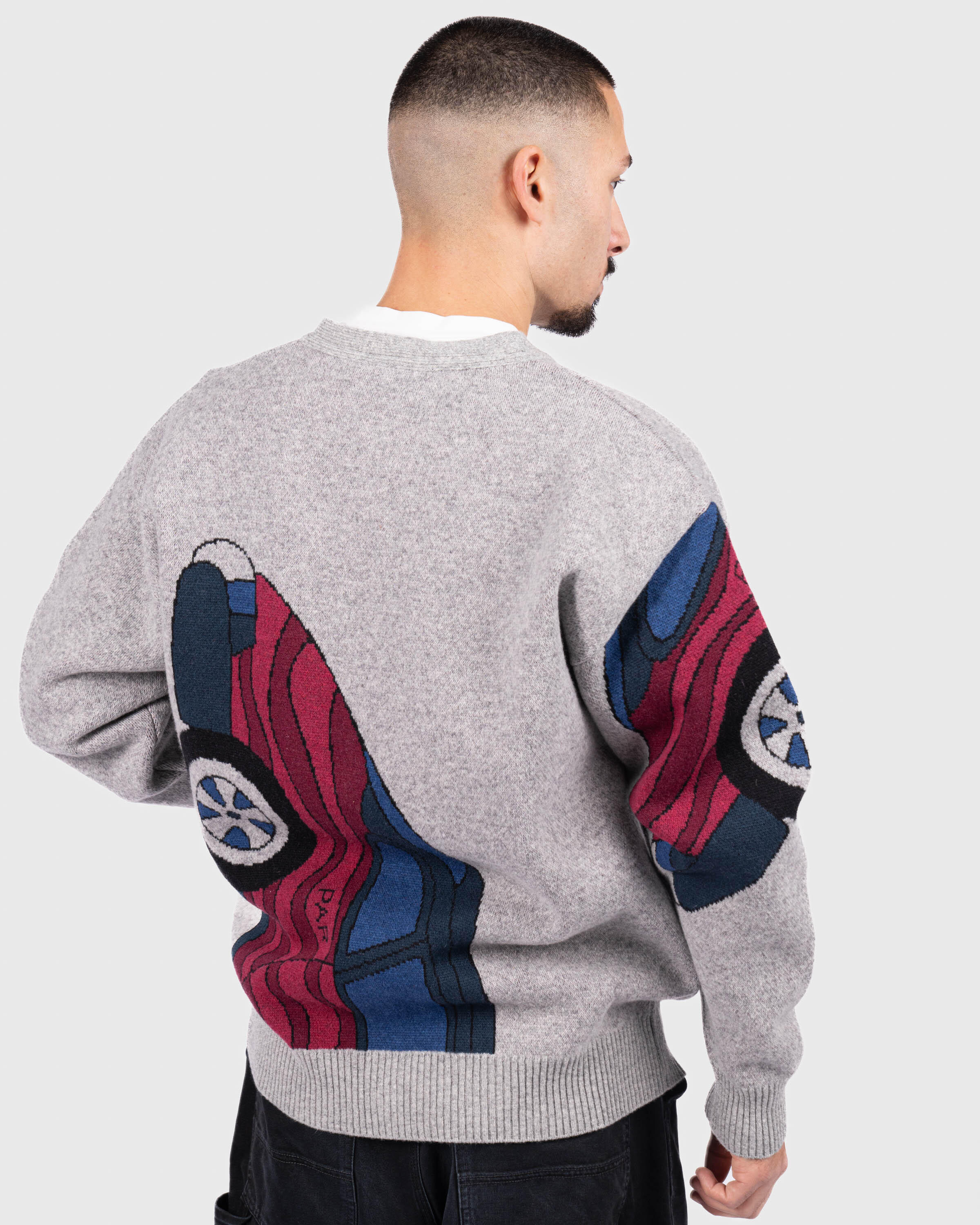 by Parra no parking knitted cardigan