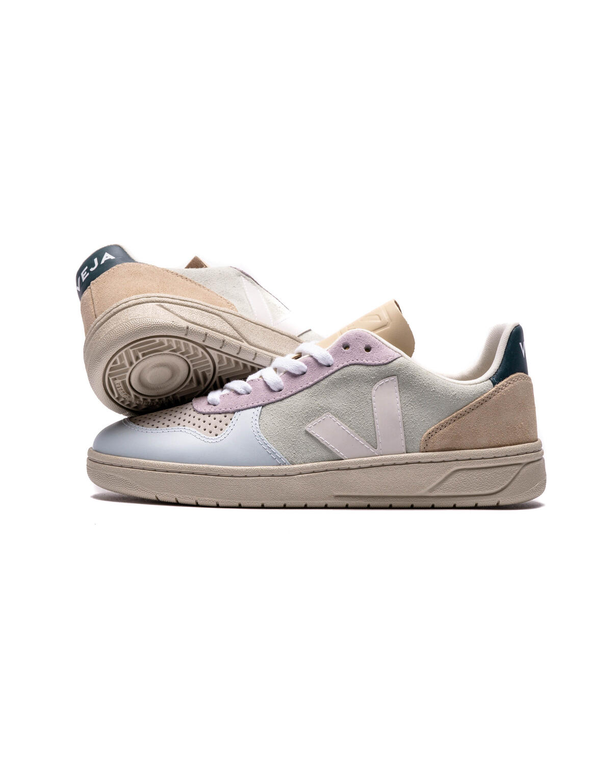 Women's V-10 Suede - Jade/White/MultiColor - Image 8