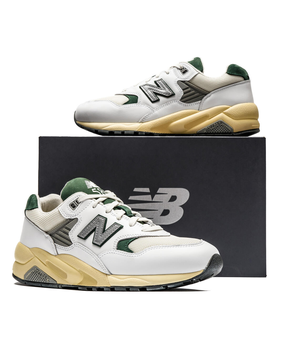 New Balance 580 White Nightwatch Green - Image 22
