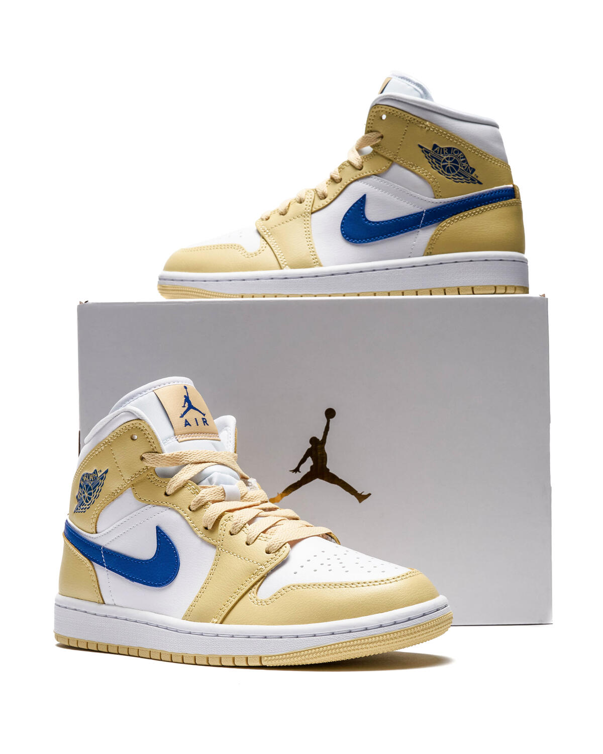 Air Jordan 1 Mid 'Lemon Wash/Lapis/White' (Women's) - Image 16