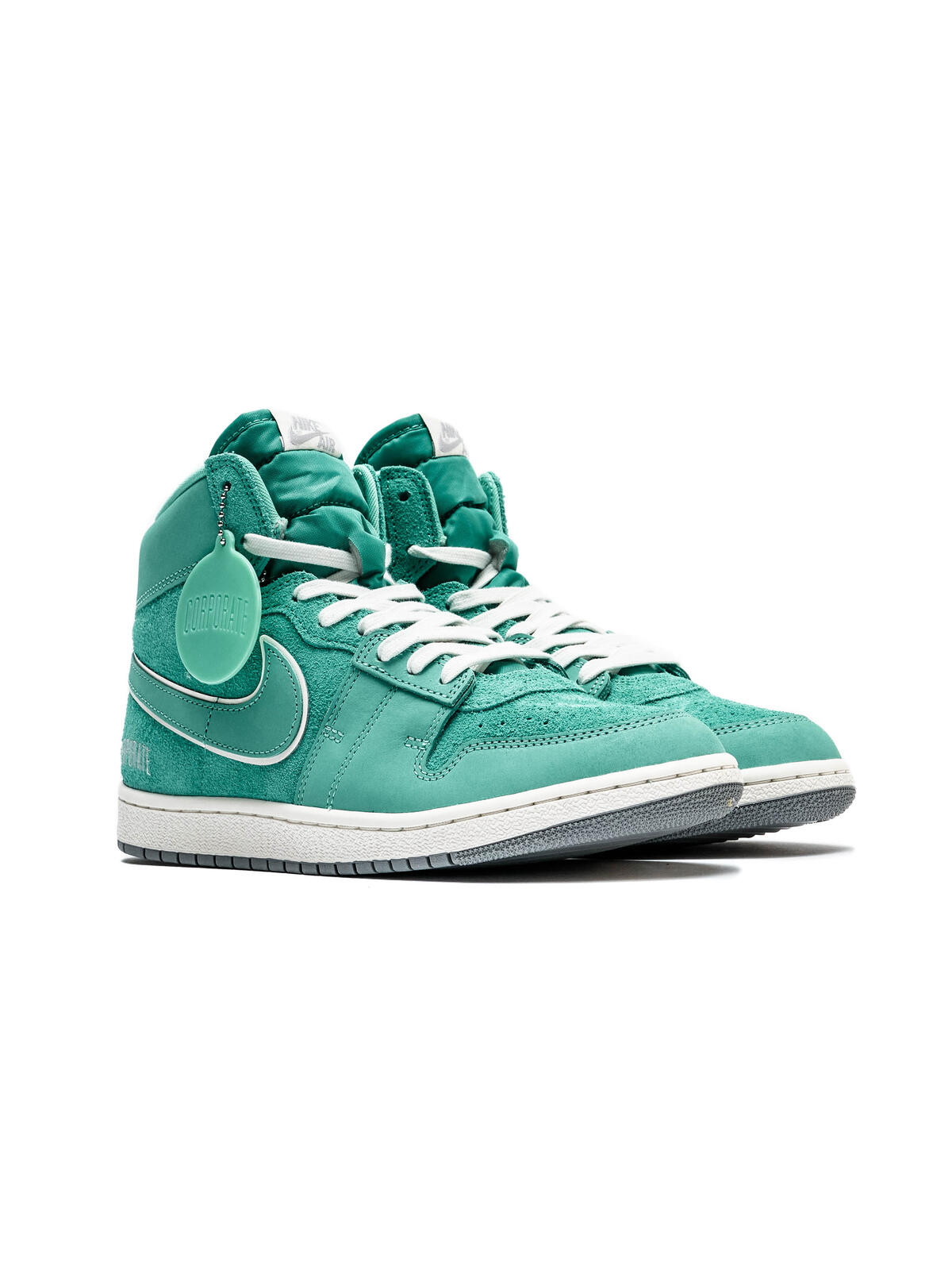 Jordan Air Ship PE SP x Corporate (Light Menta/Metallic Silver) - Image 17