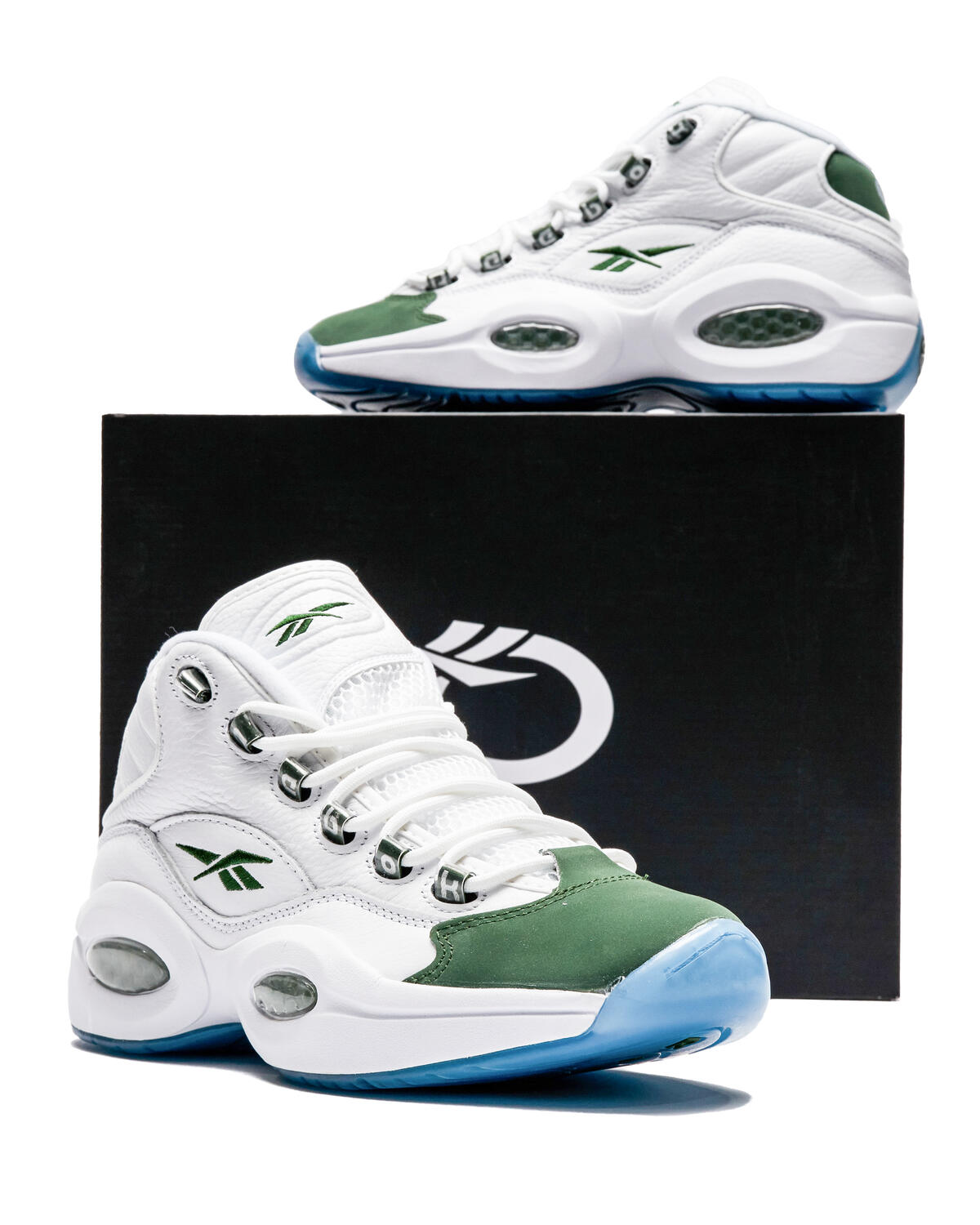 Reebok Question Mid White Green - Image 11
