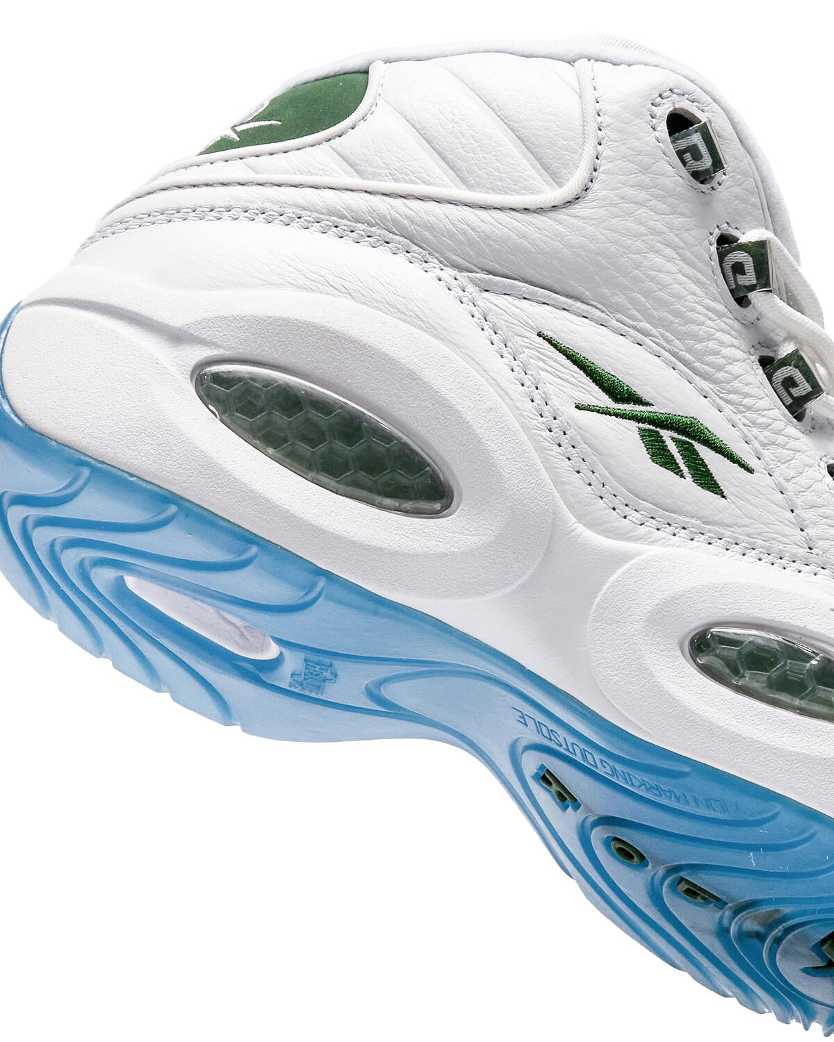 Reebok Question Mid White Green - Image 12