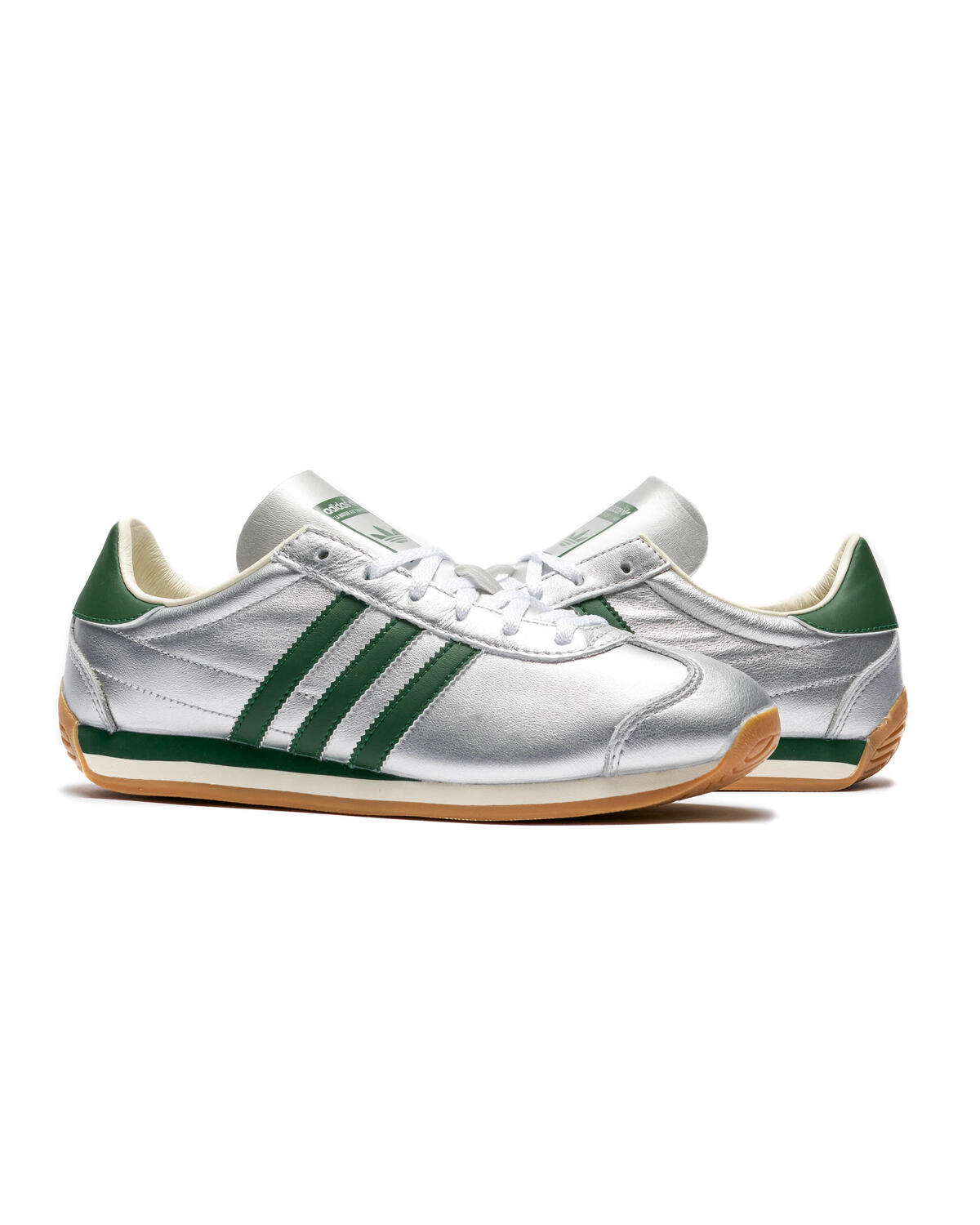 Adidas Country OG Silver Metallic/Collegiate Green/Cream White (Women's) - Image 18