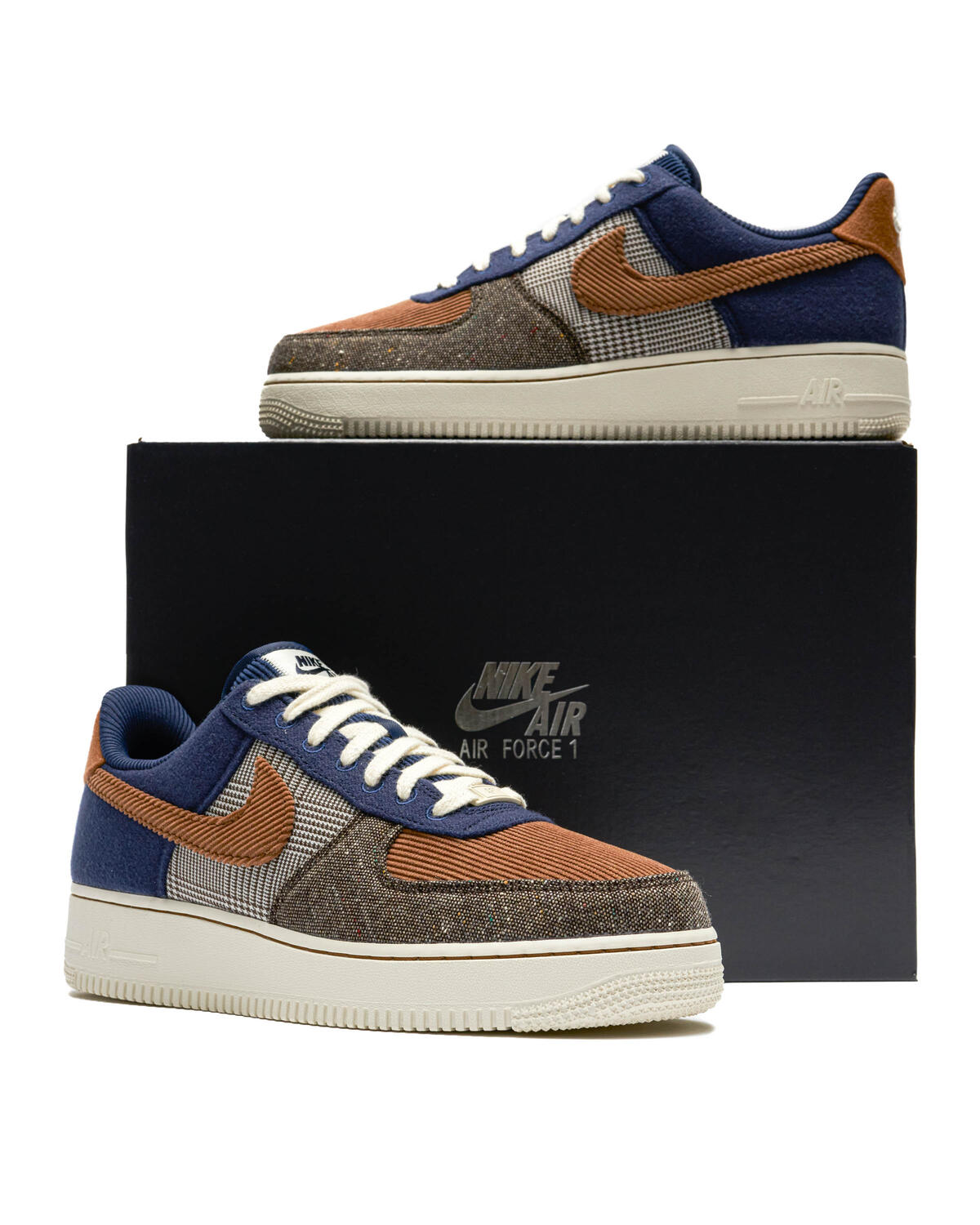 Nike Air Force 1 '07 Prm Midnight Navy / Ale Brown - Pale Ivory - Image 23