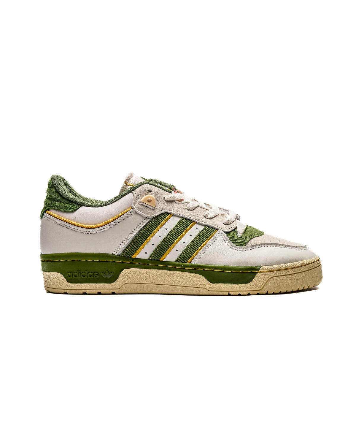 Adidas Rivalry 86 Low Chalk White / Crew Green / Hazy Yellow - Image 10