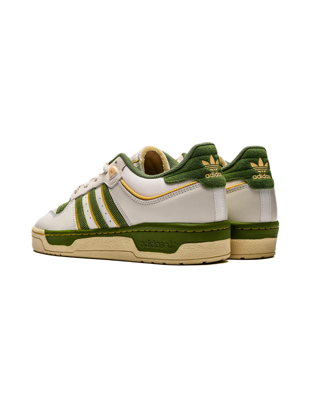 Adidas Rivalry 86 Low Chalk White / Crew Green / Hazy Yellow - Image 12