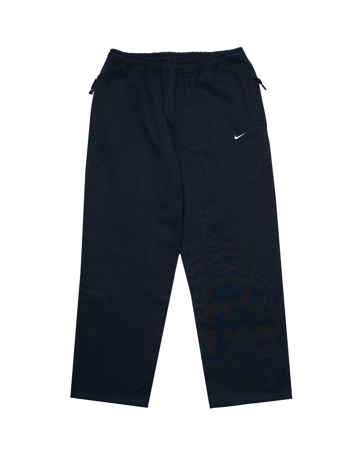 Nike Solo Swoosh Open Hem Sweatpants - Black / White - Image 7
