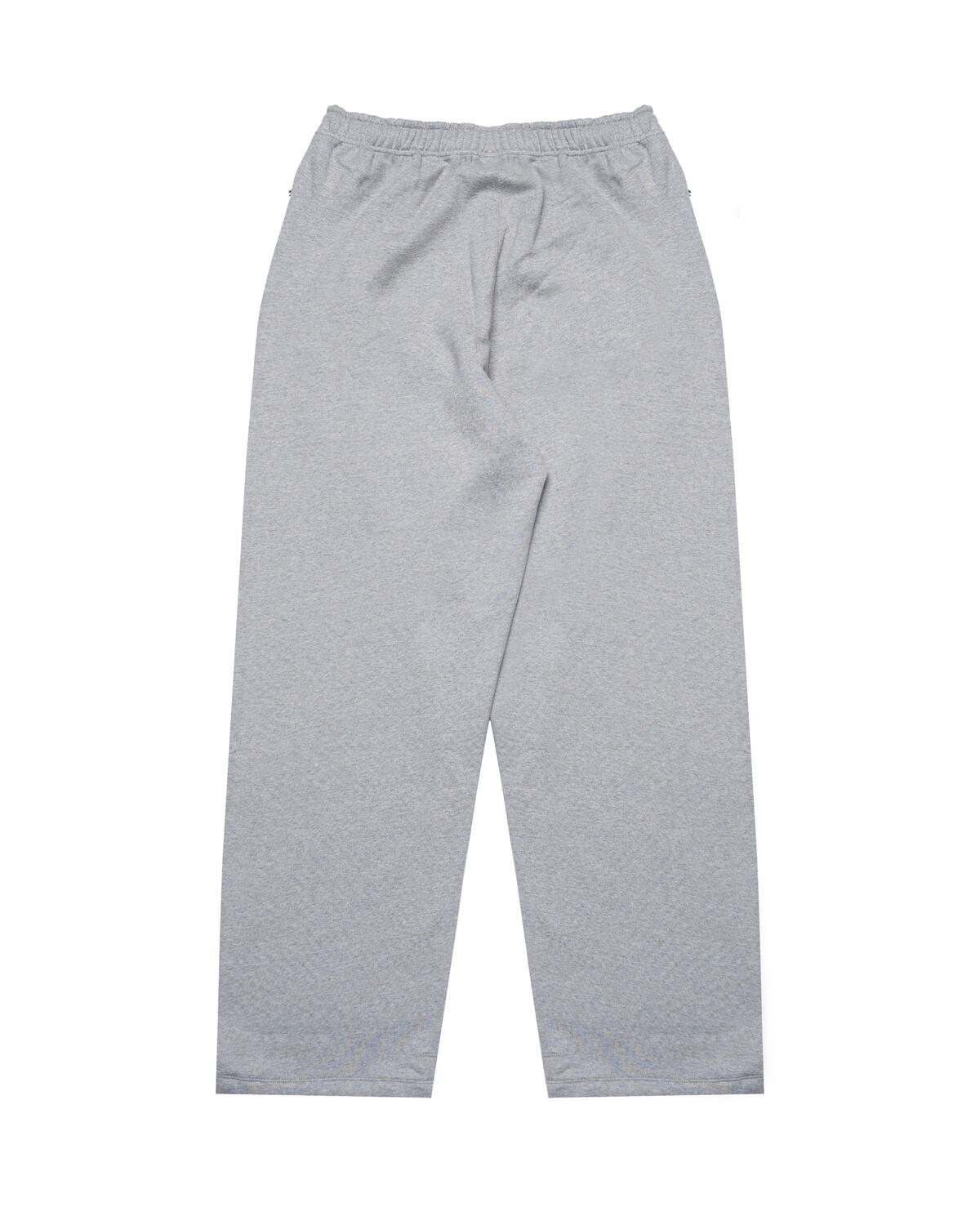 Nike Solo Swoosh Open Hem Sweatpants - Dark Grey Heather / White - Image 6