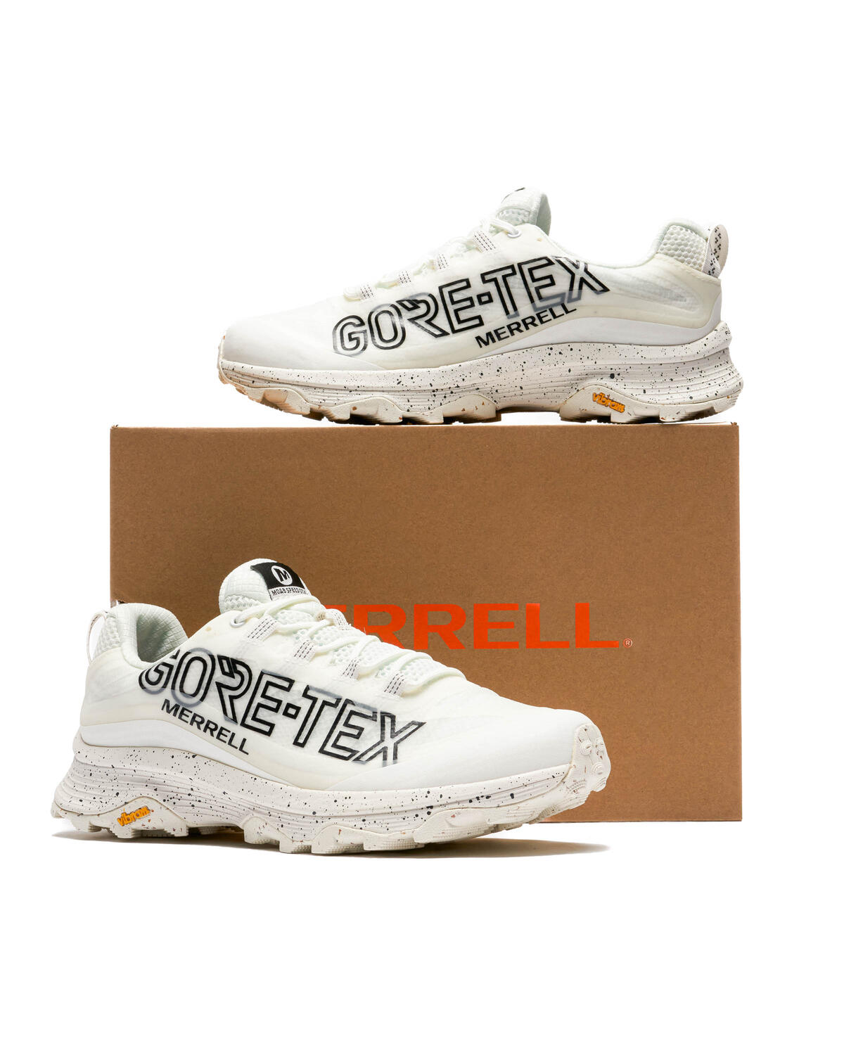 Merrell Mens MOAB Speed Gore-Tex 1 TRL Shoes 'White' - Image 16